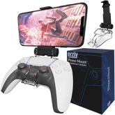 PS5 Controller Mobile Gaming Clip, DualSense Controller Phone Mount Adjustable Phone Holder Clamp Compatible with PlayStation 5 DualSense Controller - Orzly